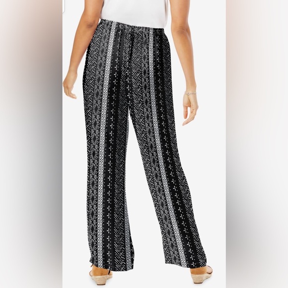 Woman Within Women's Plus Size Pull-On Elastic Waist Soft Pants Size 28W NWT - Picture 3 of 15